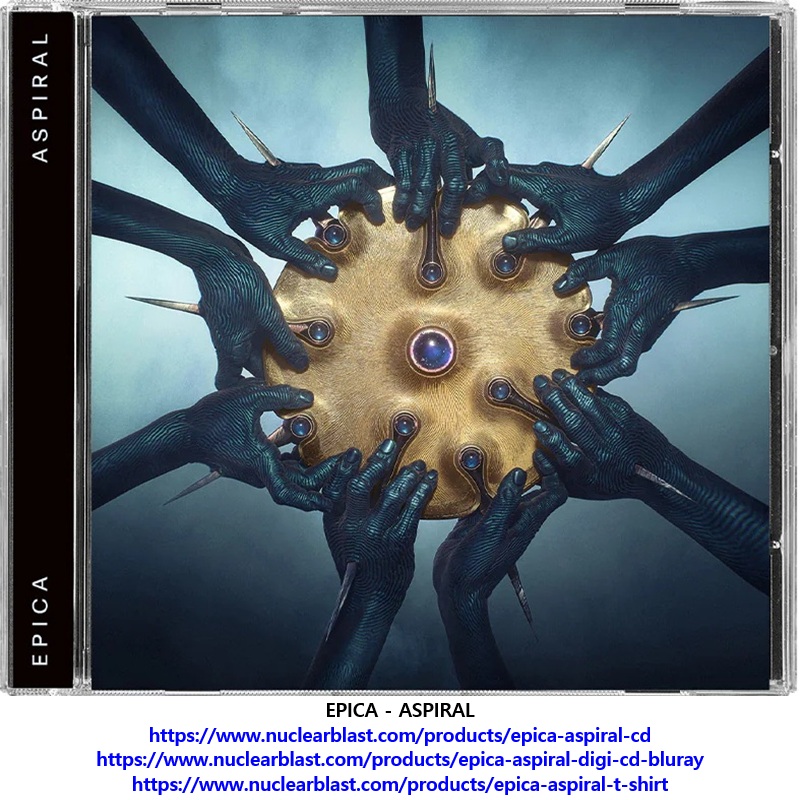 ‼️ 2025 03 25 ‼️ ✌👑 ‼️ VERY IMPORTANT: I am a fan of the band &laquo;&nbsp;Epica&nbsp;&raquo;, I pre-ordered the new album &laquo;&nbsp;ASPIRAL&nbsp;&raquo; of the band &laquo;&nbsp;Epica&nbsp;&raquo; (CD: €16.99) #EPICA&nbsp;✌👑
