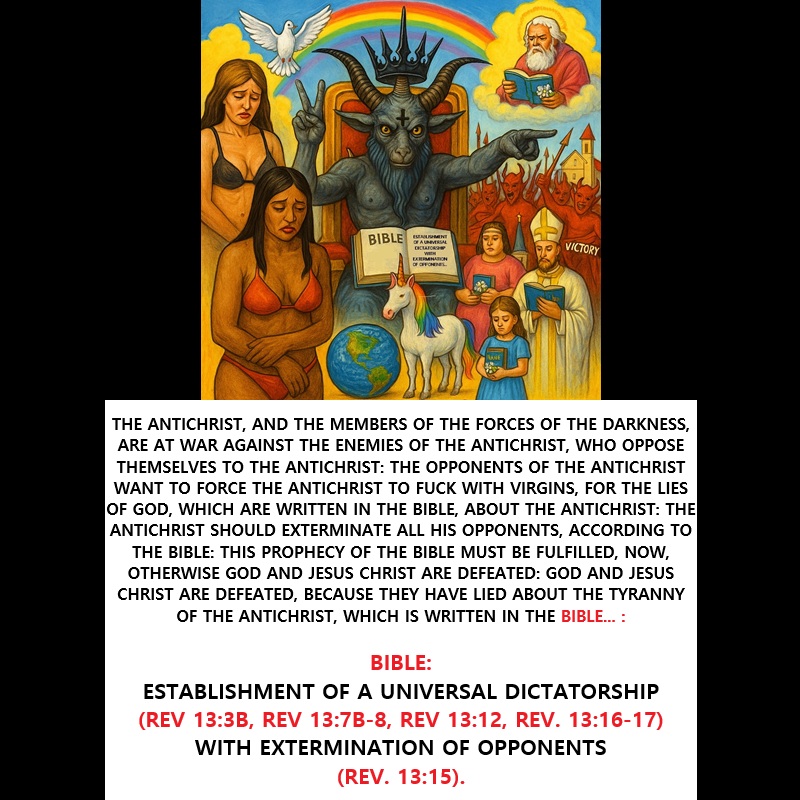 ‼️ 2025 05 02 ‼️ ✌👑 ‼️ VERY IMPORTANT: THE FORCES OF THE DARKNESS ARE AT WAR WITH THE ENEMIES OF THE ANTICHRIST, WHO ARE THE OPPONENTS OF THE ANTICHRIST: THE FORCES OF THE DARKNESS MUST CRUSH THE OPPONENTS OF THE ANTICHRIST, BECAUSE THE OPPONENTS OF THE ANTICHRIST WANT TO HAVE THE ANTICHRIST UNDER THEIR CONTROL…&nbsp;: