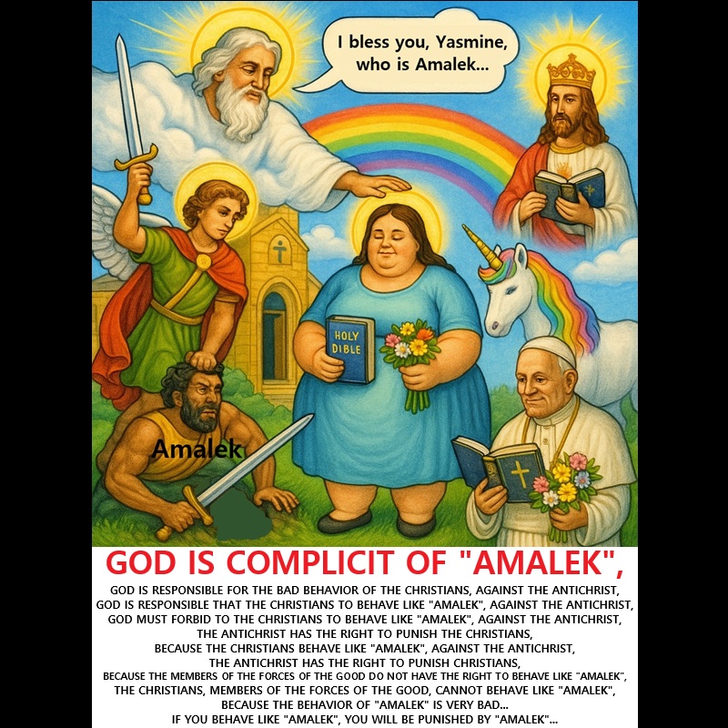 ‼️ 2025 07 04 ‼️ ✌👑 ‼️ VERY IMPORTANT: IT IS EVIL TO BE IN FAVOR OF LIES, AND IT IS EVIL TO BEHAVE LIKE &laquo;&nbsp;AMALEK&nbsp;&raquo;, FOR LIES: ACCORDING TO THE CHRISTIANS, GOD IS GOOD: THE ANTICHRIST HAS QUESTIONS, AND THE ANTICHRIST WANTS THAT THE CHRISTIANS TO ANSWER THESE CRUCIAL&nbsp;QUESTIONS: