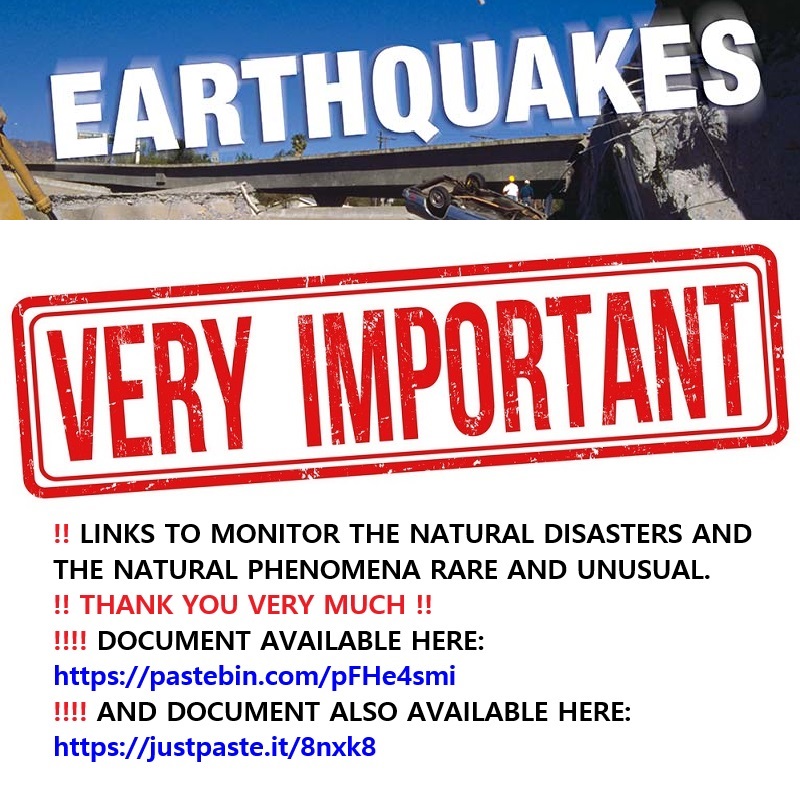 ‼️‼️ ‼️ 2025 09 24 ‼️ ✌👑 ‼️ VERY IMPORTANT: DOCUMENT ABOUT THE NATURAL DISASTERS AND THE NATURAL PHENOMENA RARE AND UNUSUAL IS&nbsp;UPDATED: