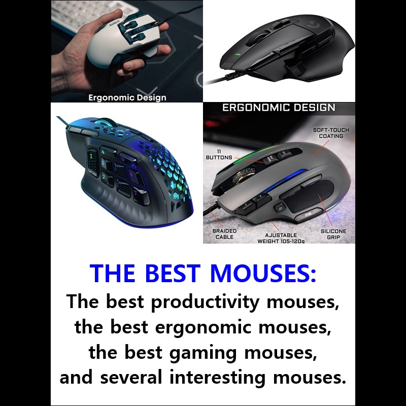 ‼️ 2025 07 08 ‼️ ✌👑 ‼️ VERY IMPORTANT: THE BEST MOUSES: The best productivity mouses, the best ergonomic mouses, the best gaming mouses, and several interesting&nbsp;mouses: