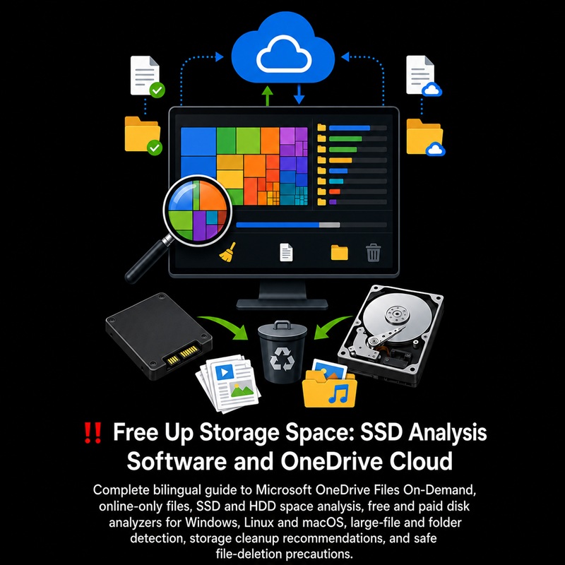 2026 08 25: NEW DOCUMENT: Free Up Storage Space: SSD Analysis Software and OneDrive&nbsp;Cloud: